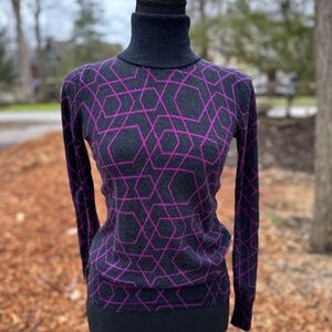 J. Crew Black Merino Wool Classic Pullover Turtleneck Sweater Extra Small